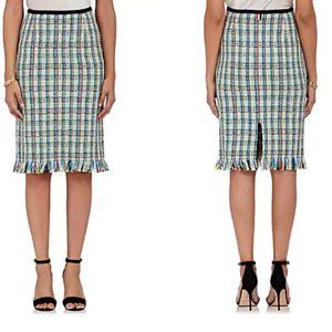 NEW Thom Browne plaid pencil skirt size 1